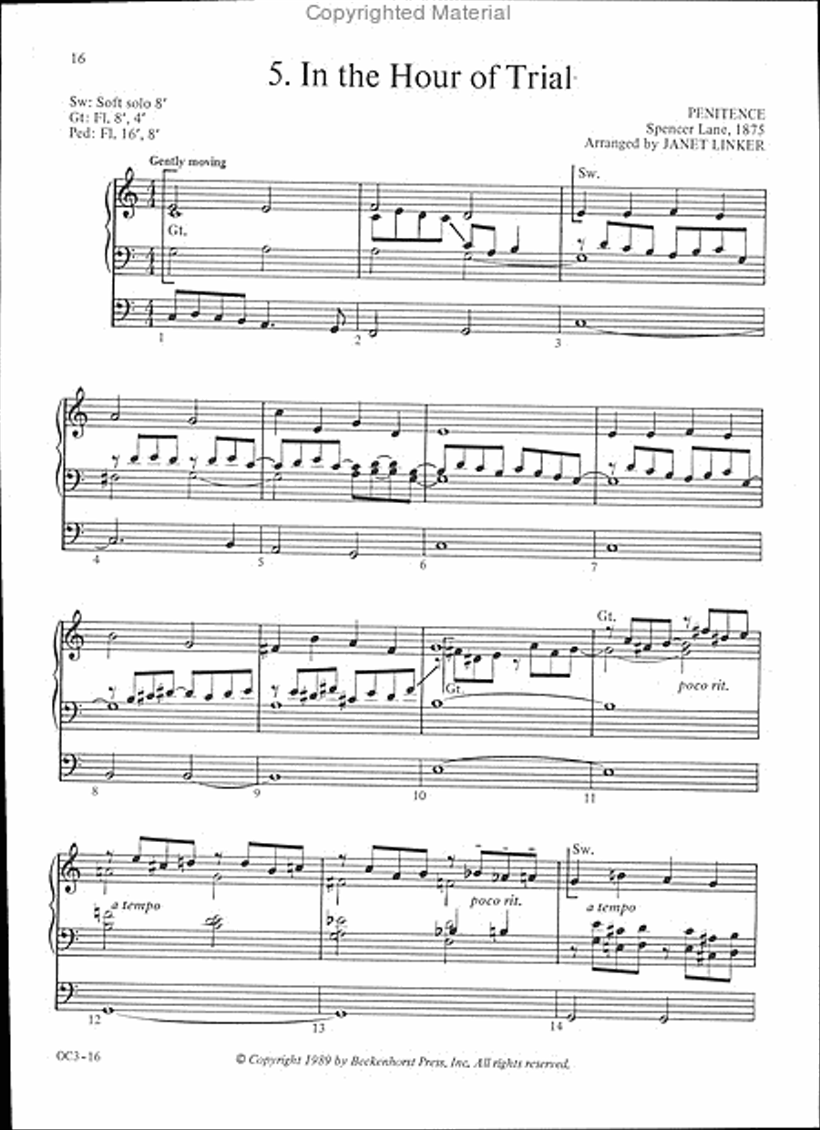 Hymns of the Cross Organ scores gallery preview page 6