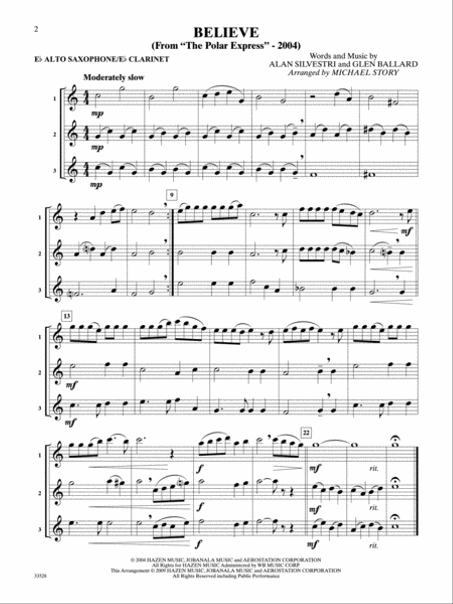 Movie Trios for All Small Ensemble scores gallery preview page 3