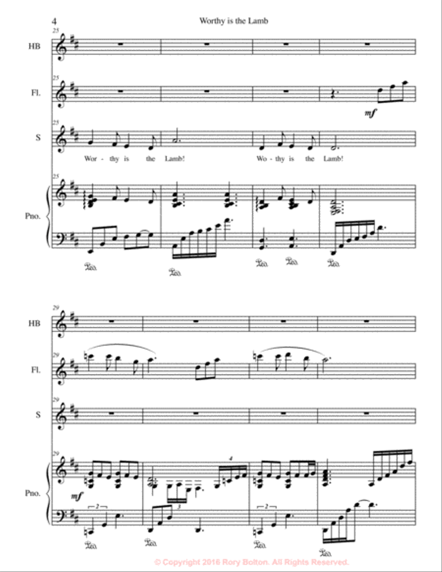 Worthy is the Lamb Choir scores gallery preview page 5