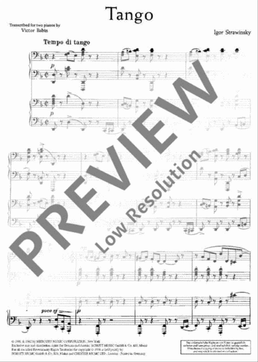 Tango Piano Duet scores gallery preview page 3