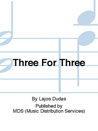 Book cover for Three for Three