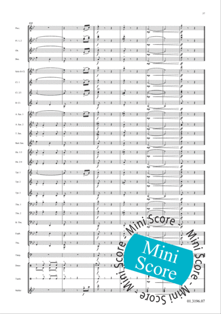 Three Russian Folk Songs Concert Band scores gallery preview page 41