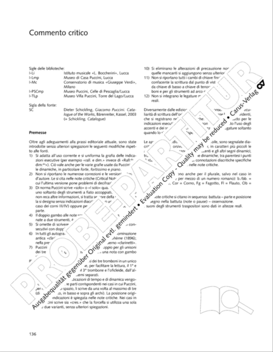 Edizione Nazionale delle Opere di Giacomo Puccini. II. Instrumental music; 1. Works for orchestra (vol. II/1) Score scores gallery preview page 183
