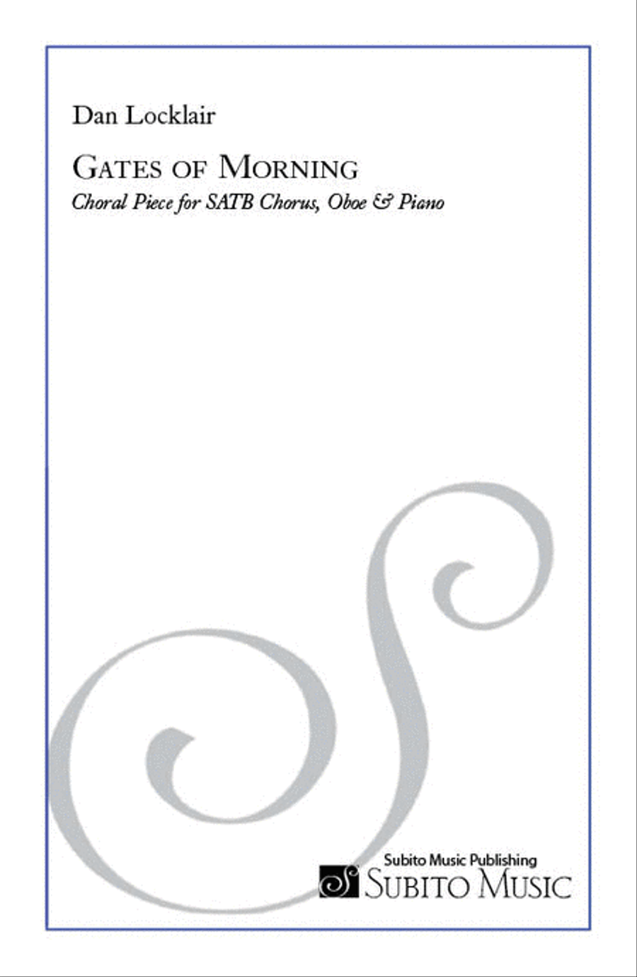 The Gates of Morning, choral piece 4-Part scores gallery preview page 1