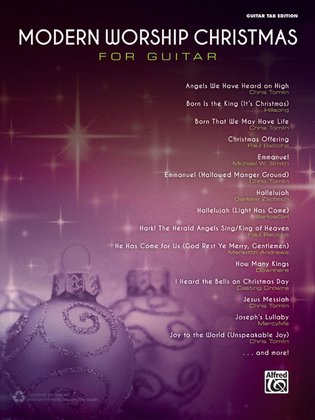 Book cover for Modern Worship Christmas for Guitar