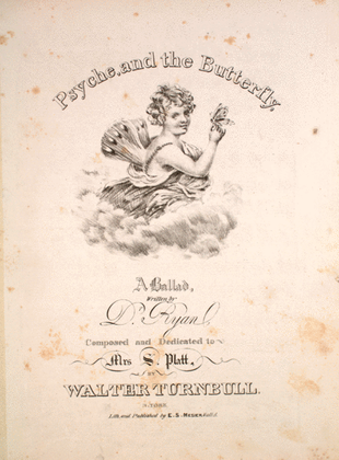 Book cover for Psyche, and the Butterfly. A Ballad