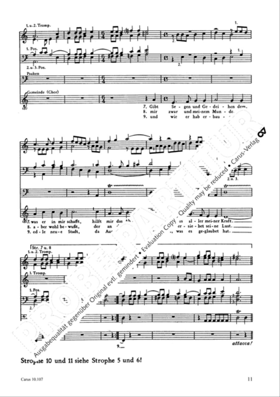 Ist Gott fur mich 4-Part scores gallery preview page 12