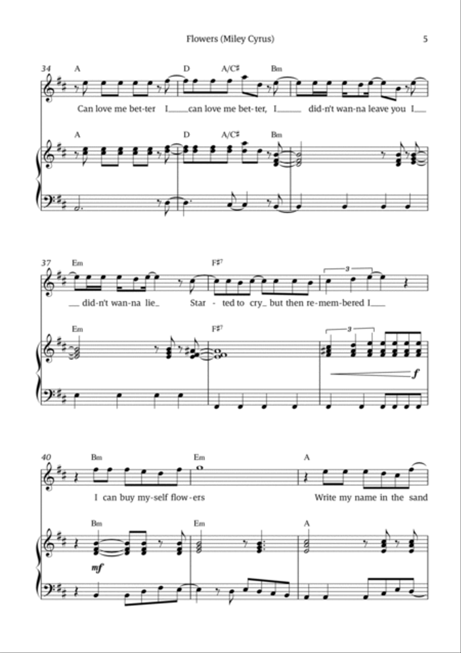 Flowers Voice scores gallery preview page 5