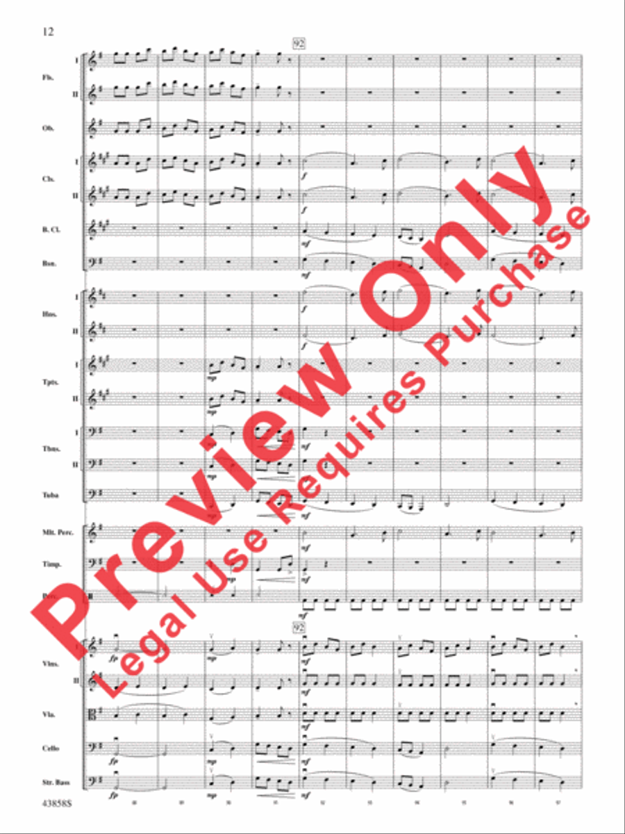 A Northumbrian Folk Song Suite Full Orchestra scores gallery preview page 13