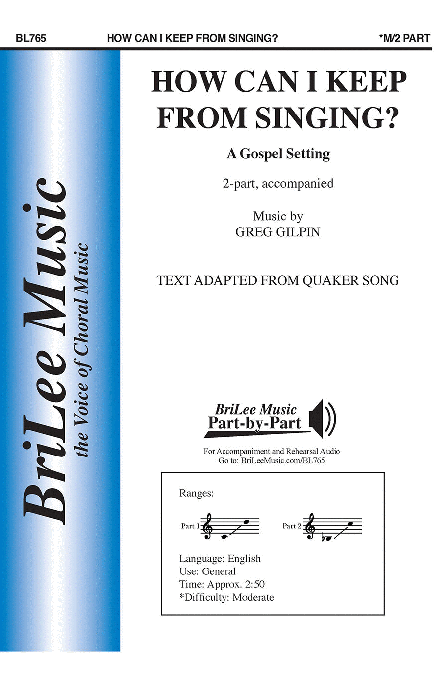 How Can I Keep From Singing? Choir scores gallery preview page 1