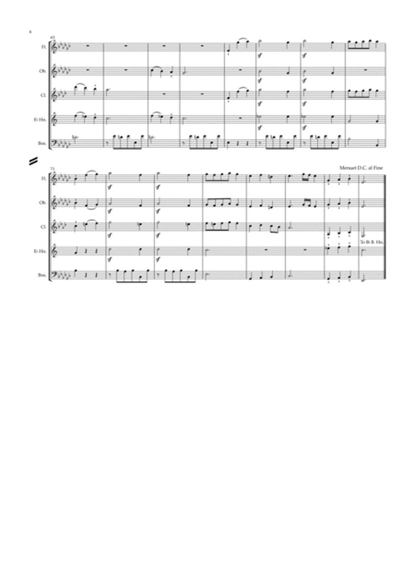 Leopold Mozart: Sinfonia Burlesca - wind quintet image number null