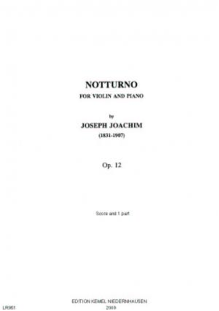 Notturno Violin Solo scores gallery preview page 1