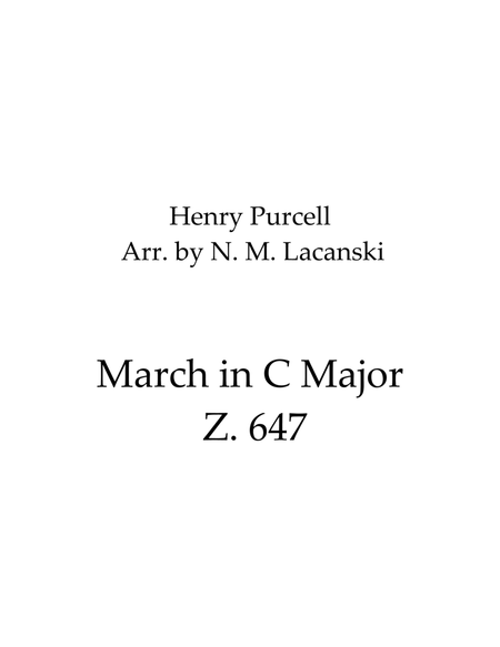 March in C Major Z. 647 image number null