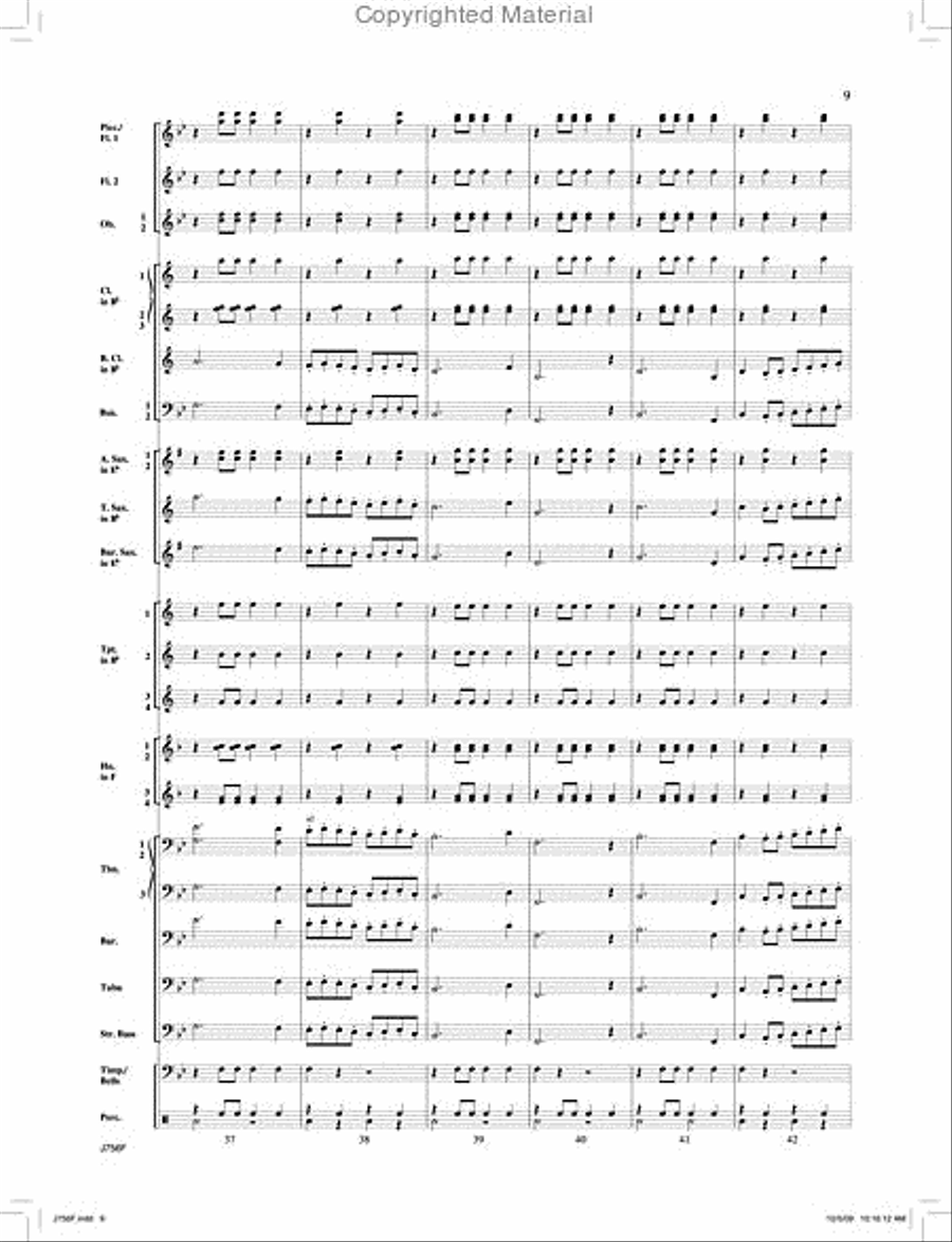 Entry of the Gladiators Concert Band scores gallery preview page 10