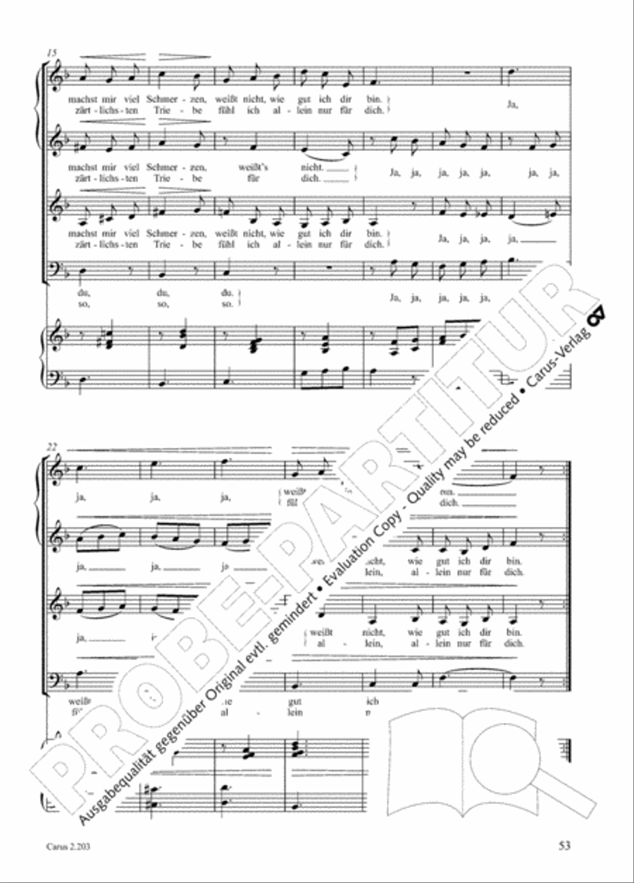 Loreley. Folk songs for choir (Loreley. Volkslieder fur Chor) Choir scores gallery preview page 60