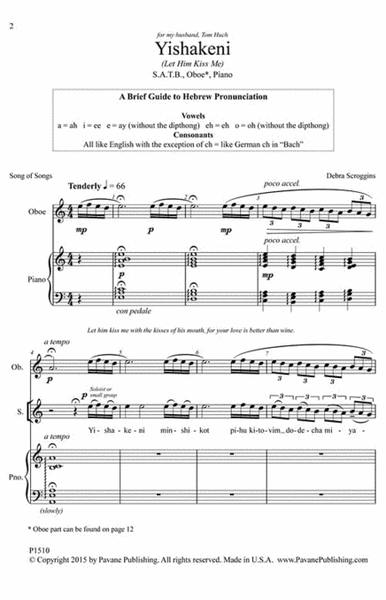 Yishakeni 4-Part - Sheet Music