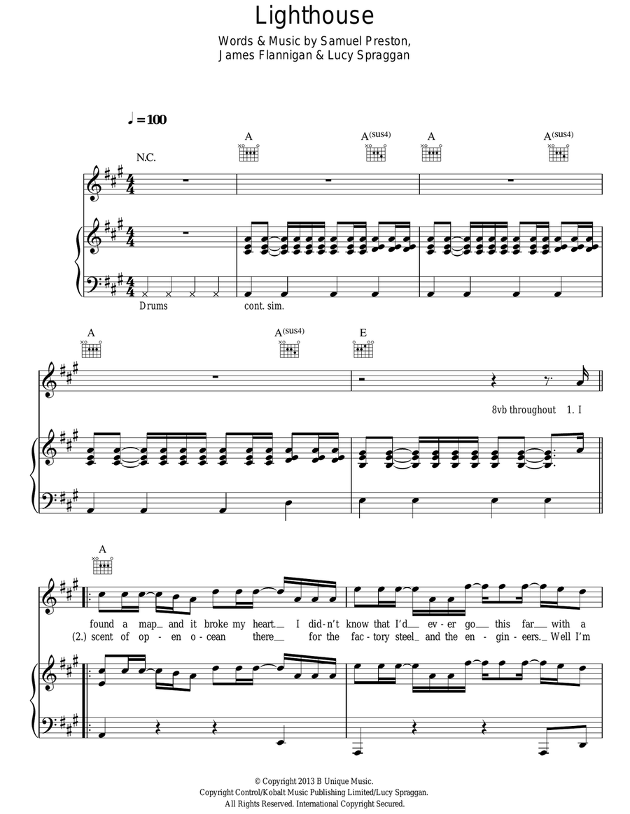 Lighthouse Lighthouse Acoustic Guitar scores gallery preview page 1