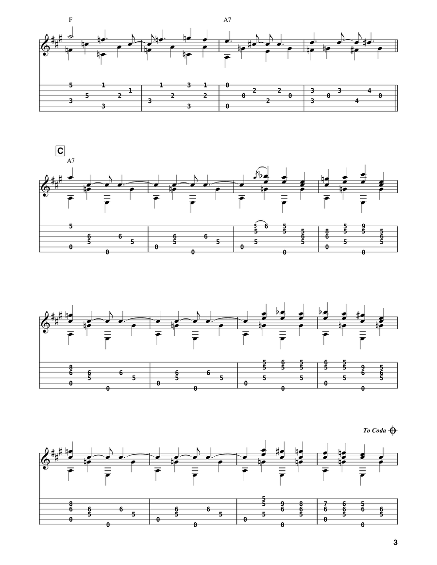 Caravan (arr. Bill LaFleur) Electric Guitar scores gallery preview page 3