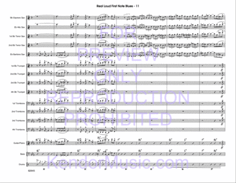 Real Loud First Note Blues Choir scores gallery preview page 12
