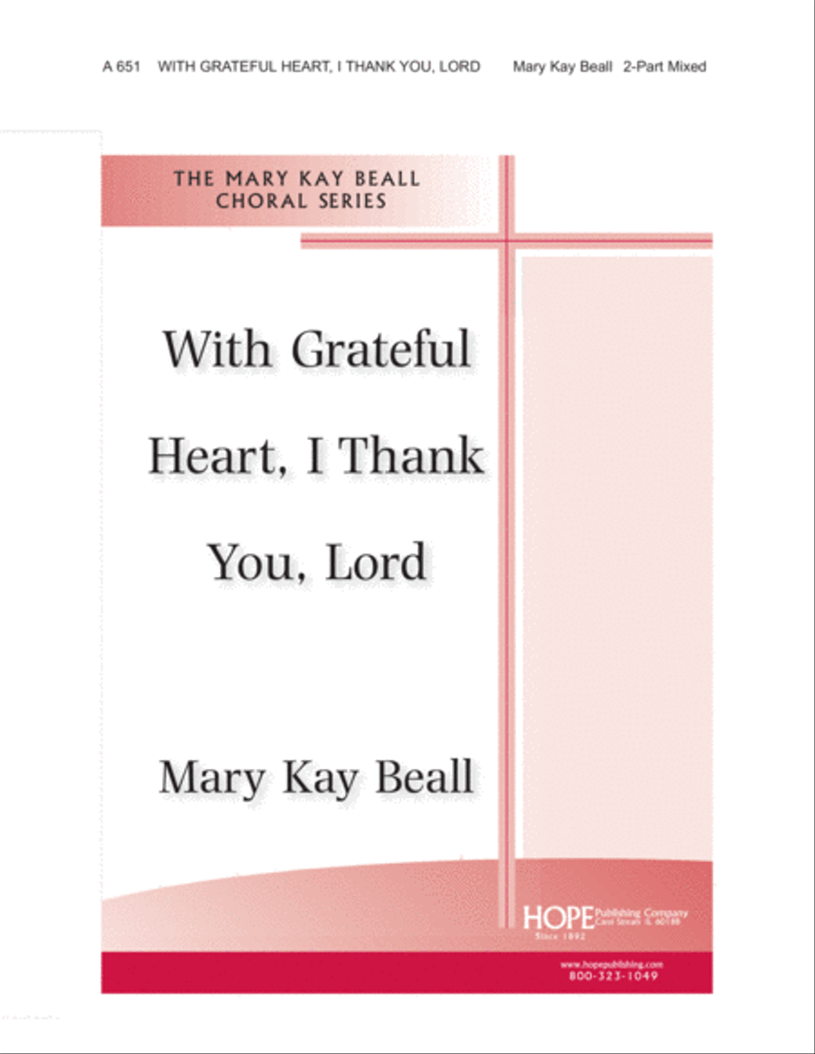 With Grateful Heart, I Thank You, Lord 2-Part scores gallery preview page 1