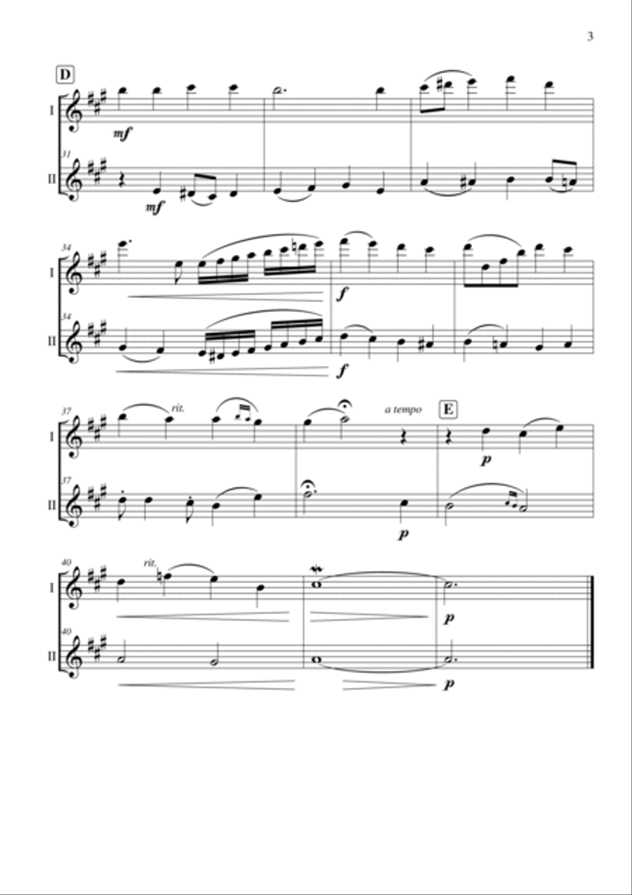 Now Thank We All Our God Now Thank We All Our God Flute Duet scores gallery preview page 3