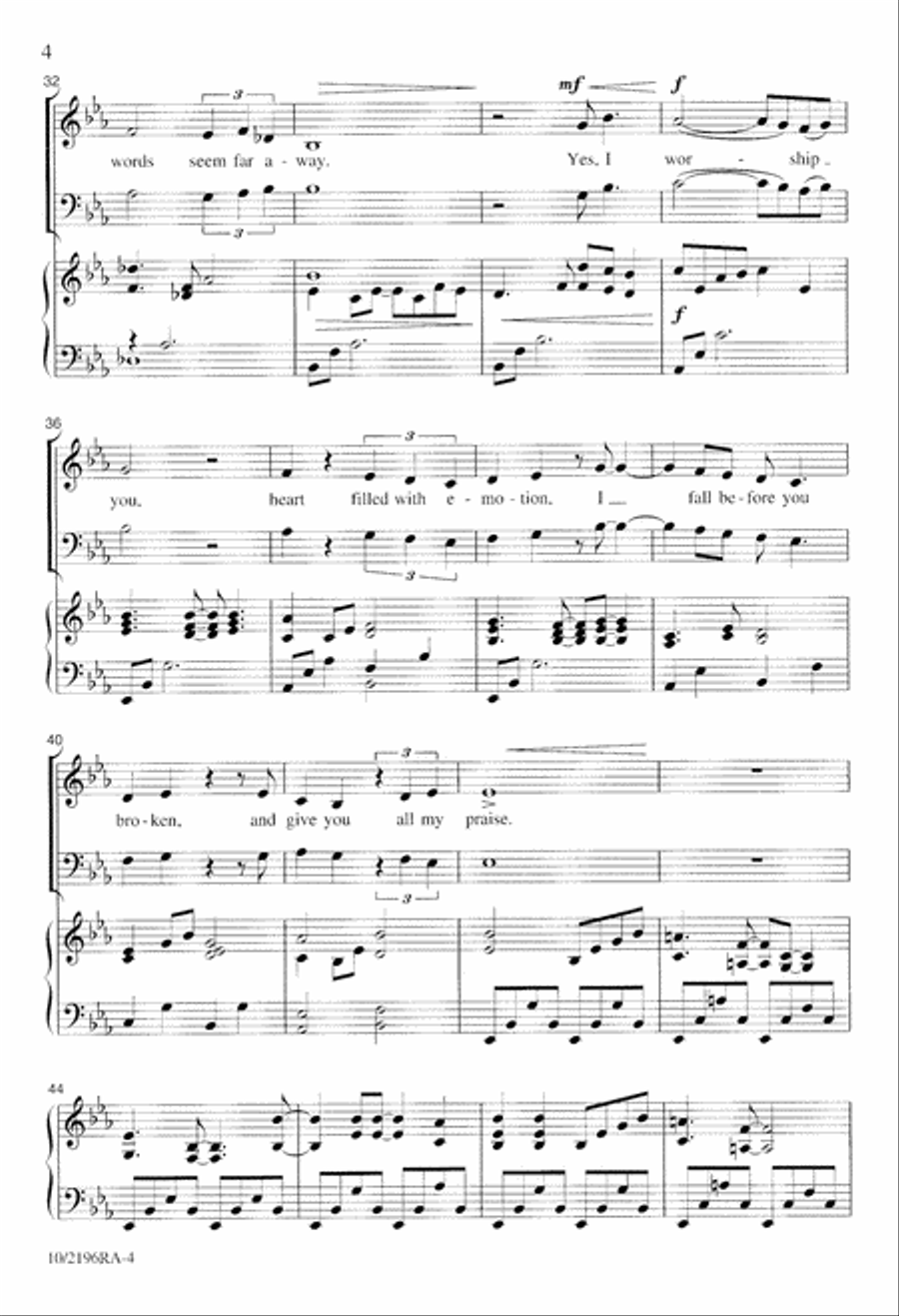 I Worship You 4-Part scores gallery preview page 4
