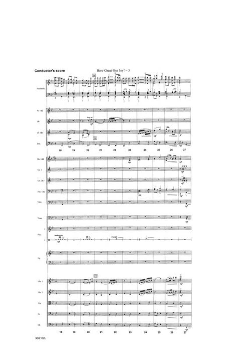 How Great Our Joy! - Orchestra Score and Parts