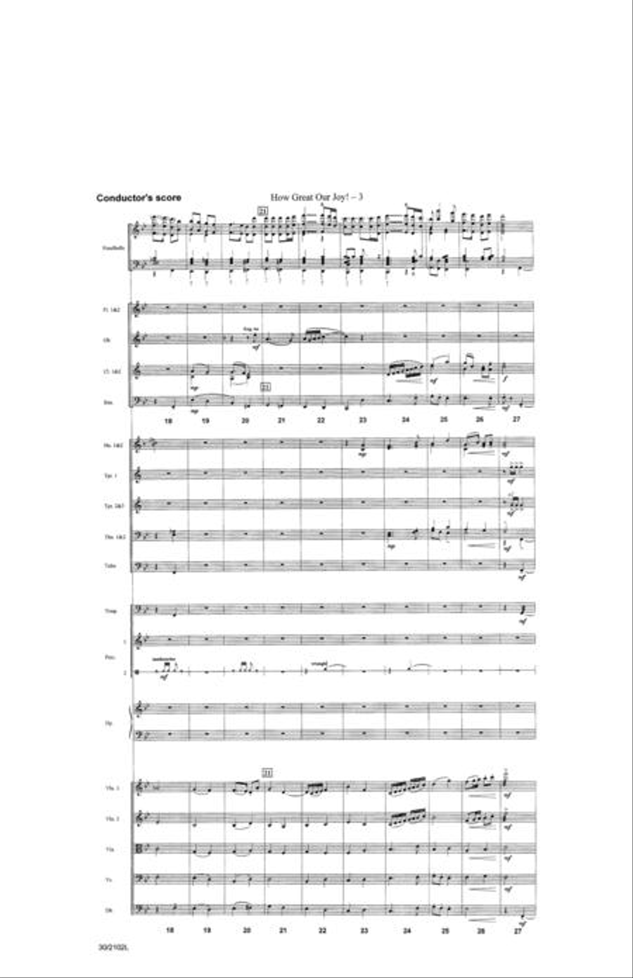 How Great Our Joy! - Orchestra Score and Parts