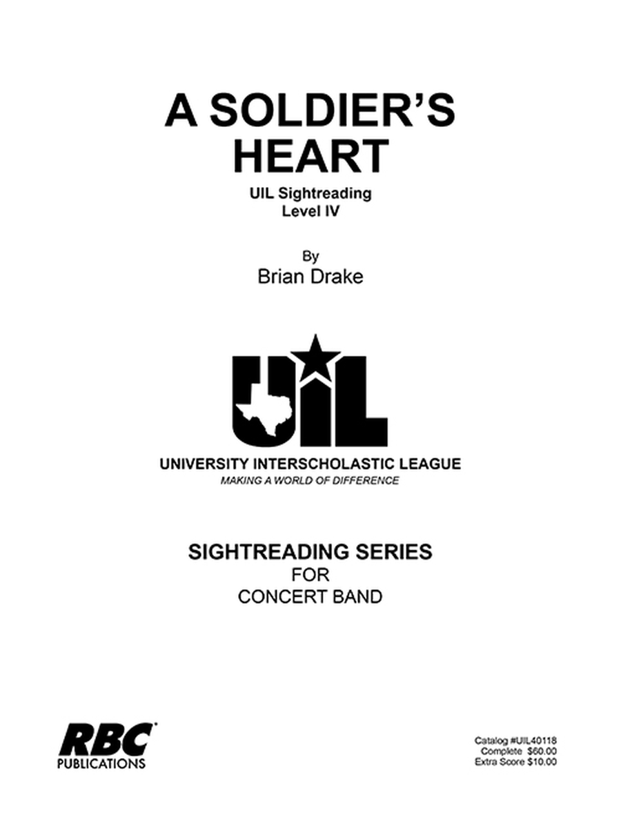 A Soldier's Heart(Score) Concert Band scores gallery preview page 1