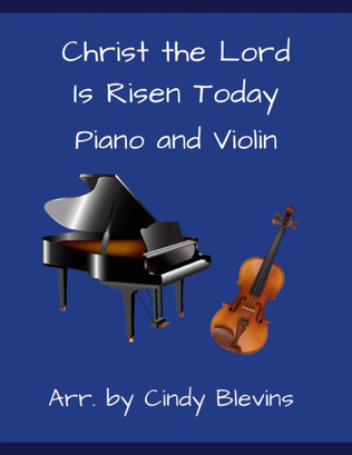 Book cover for Christ the Lord is Risen Today, for Piano and Violin