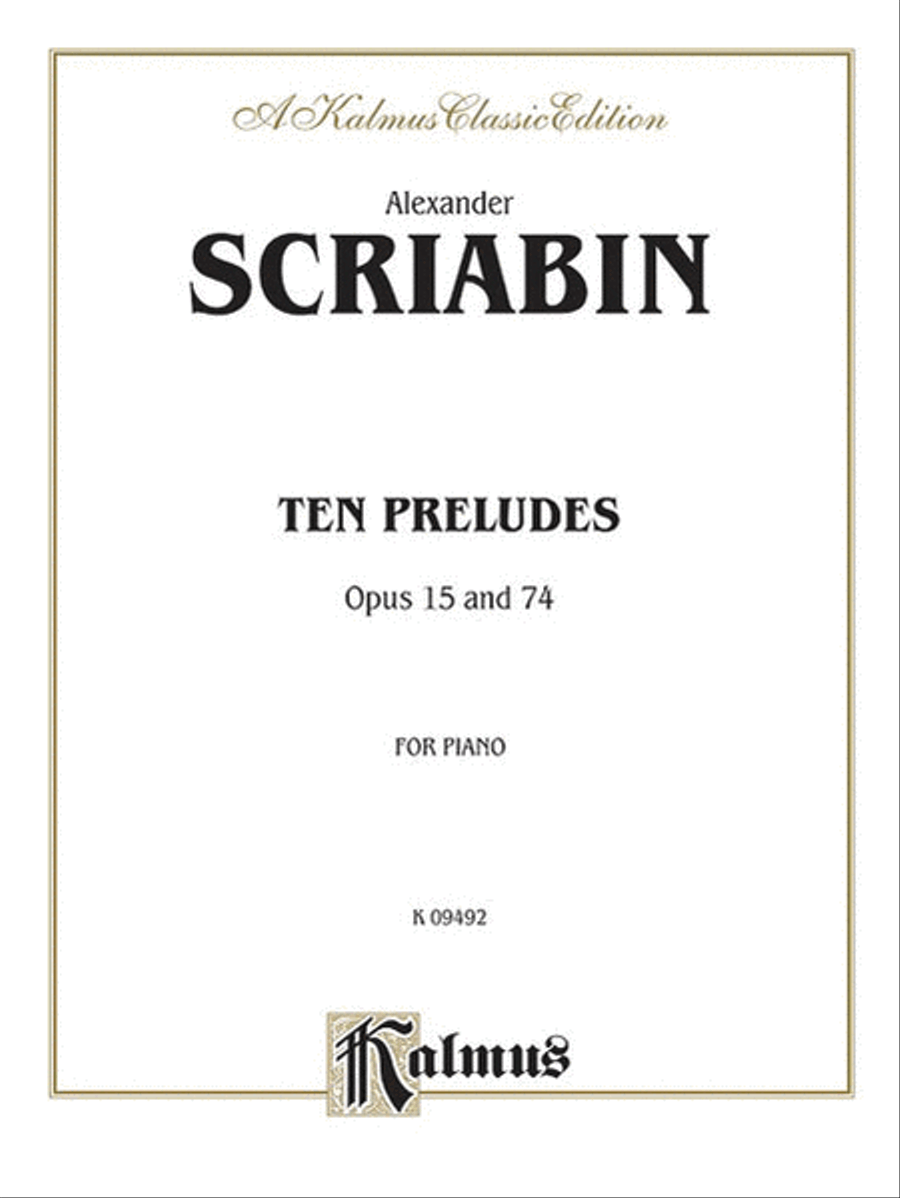Ten Preludes Piano Solo scores gallery preview page 1