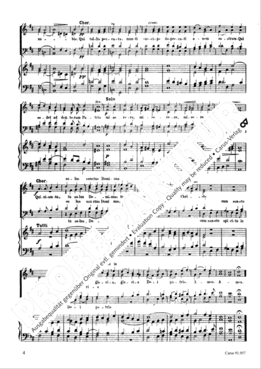 Missa Sancta Cacilia 4-Part scores gallery preview page 5