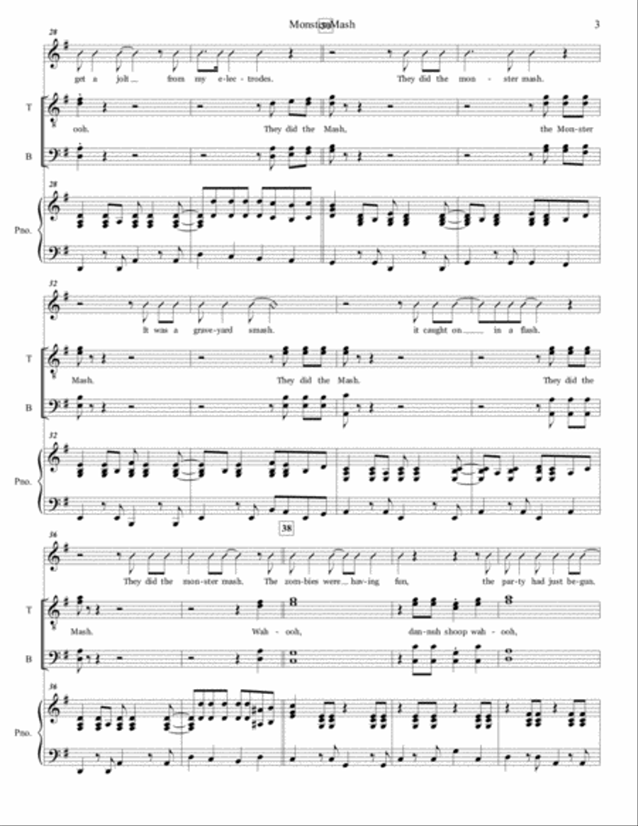 Monster Mash Monster Mash TTBB scores gallery preview page 3