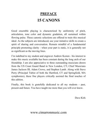 Book cover for 15 Canons