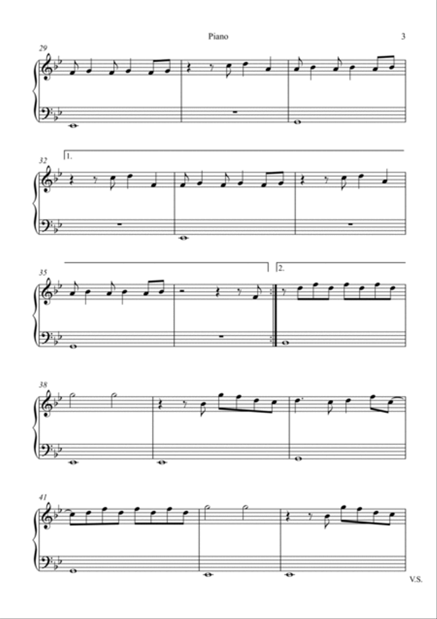 Brother Brother Piano Solo scores gallery preview page 3