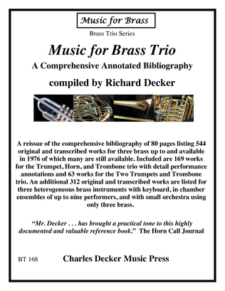 Text: Music for Brass Trio, a Comprehensive Bibliography