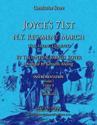 Book cover for March - Joyce’s 71st N.Y. Regiment March (for String Quartet)