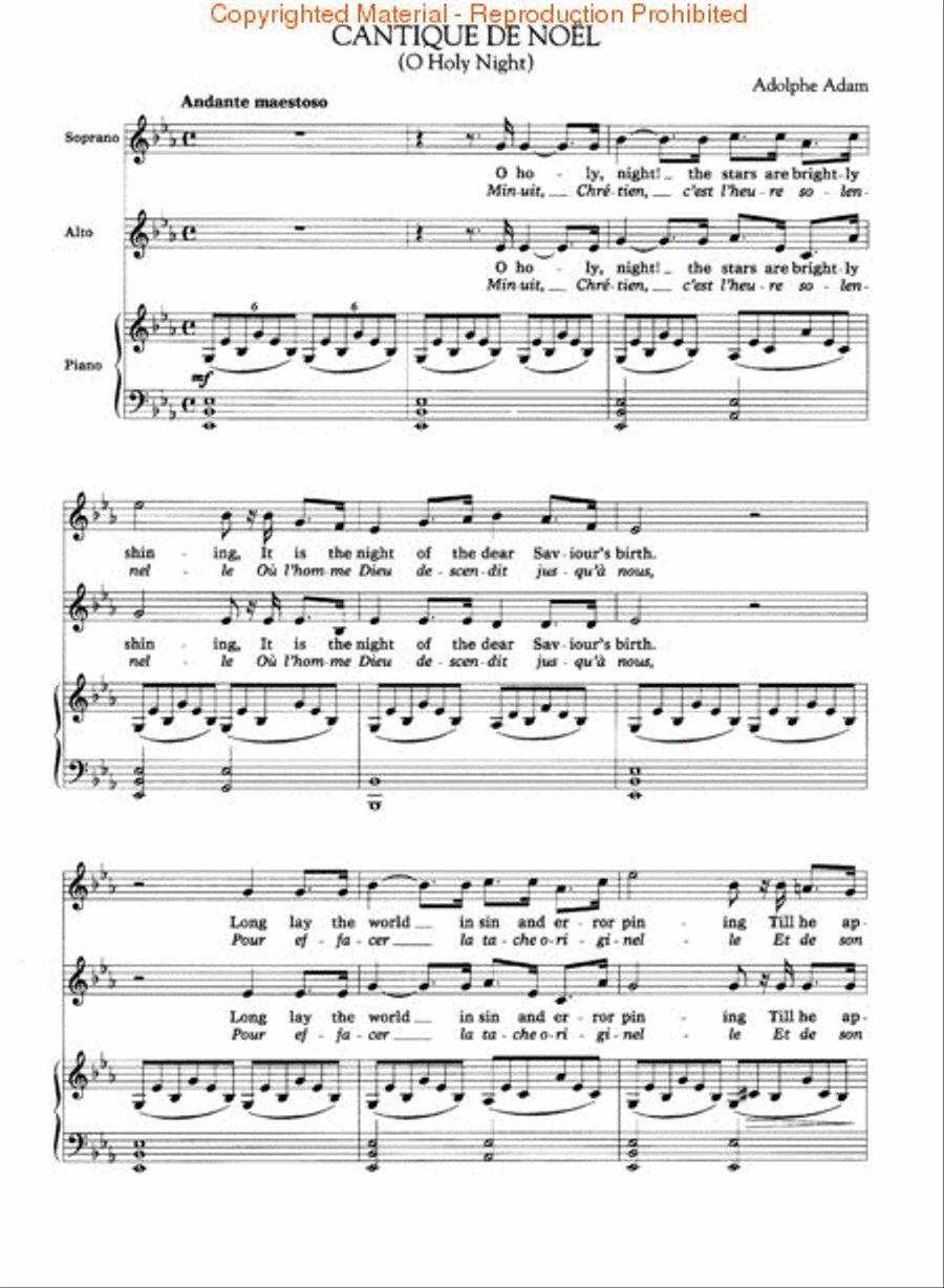 Cantique de Noël (O Holy Night) Piano scores gallery preview page 2