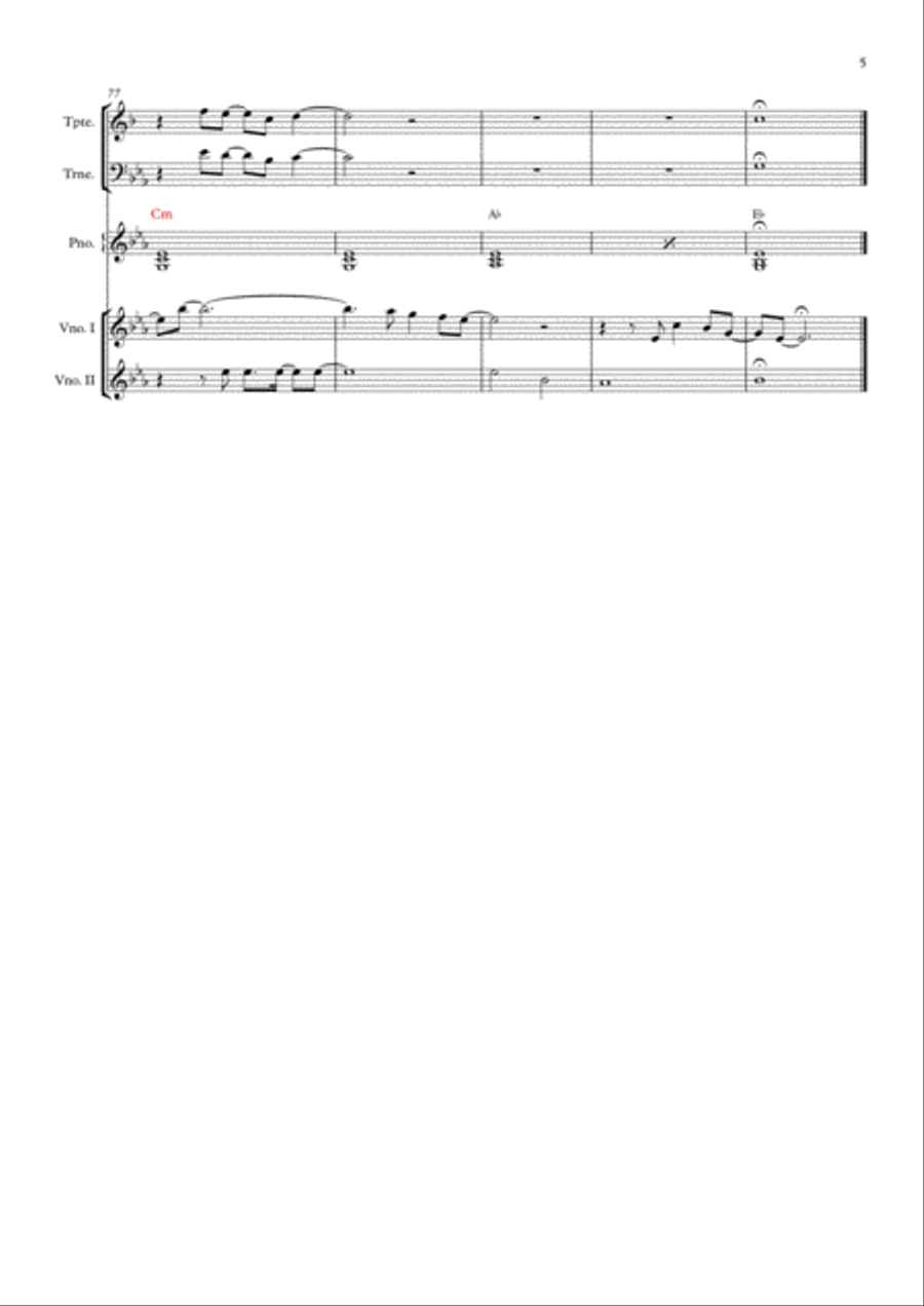 Story Of My Life Small Ensemble scores gallery preview page 5
