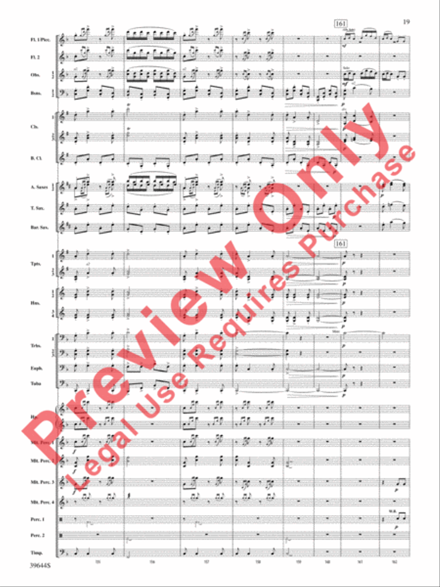 Laideronnette: Impératrice des Pagodes (from Ma mère l'oye) Concert Band scores gallery preview page 20