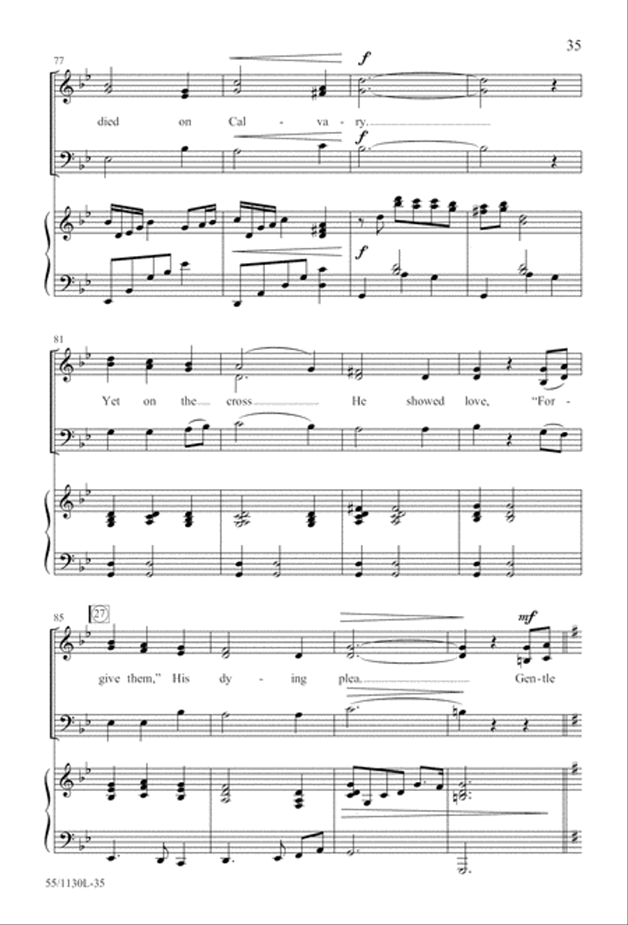 Journey to the Cross 3-Part scores gallery preview page 36