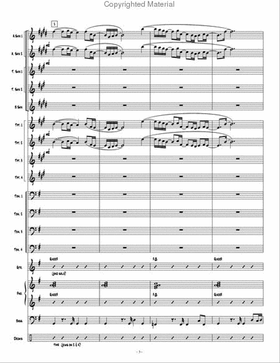 Going Home Jazz Ensemble scores gallery preview page 4
