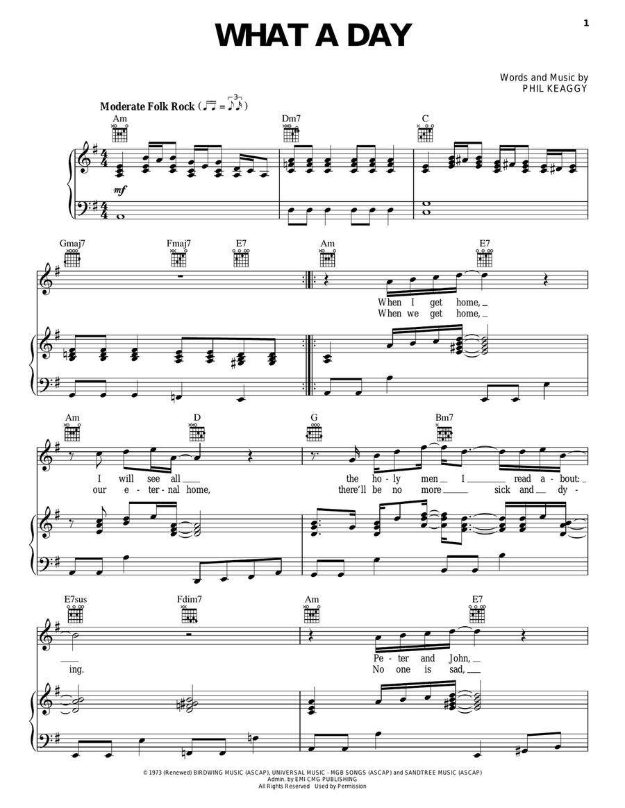 What A Day Acoustic Guitar scores gallery preview page 1