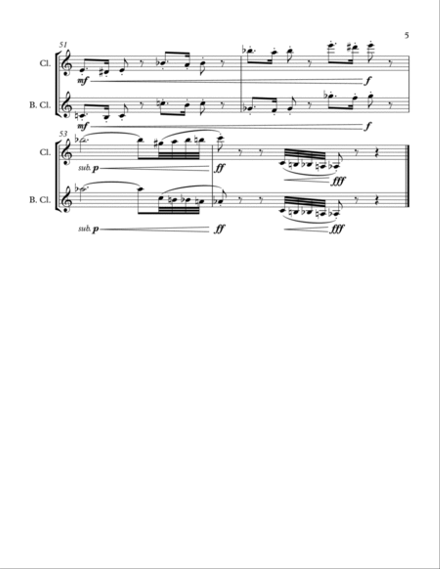 Quirks and Chaos Quirks and Chaos Woodwind Duet scores gallery preview page 5