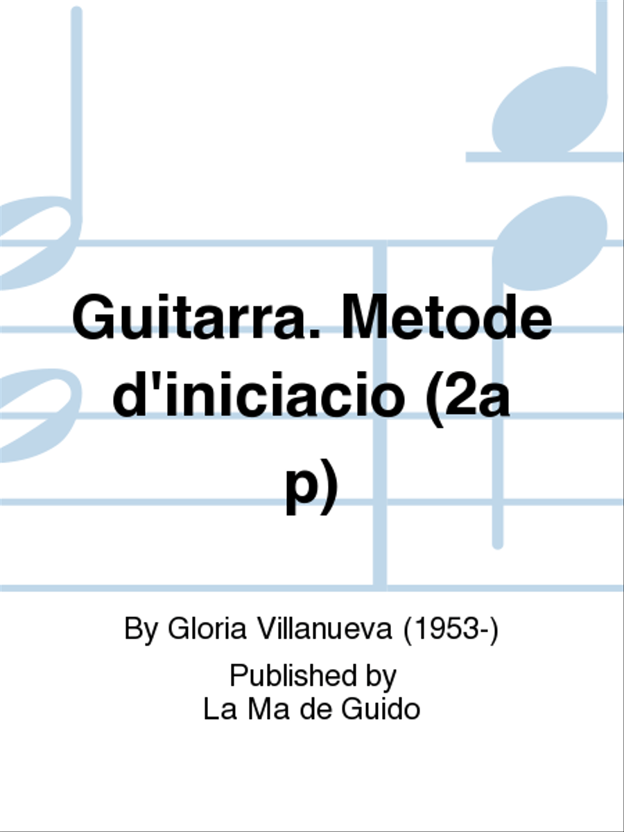 Guitarra. Metode d'iniciacio (2a p) Guitar scores gallery preview page 1