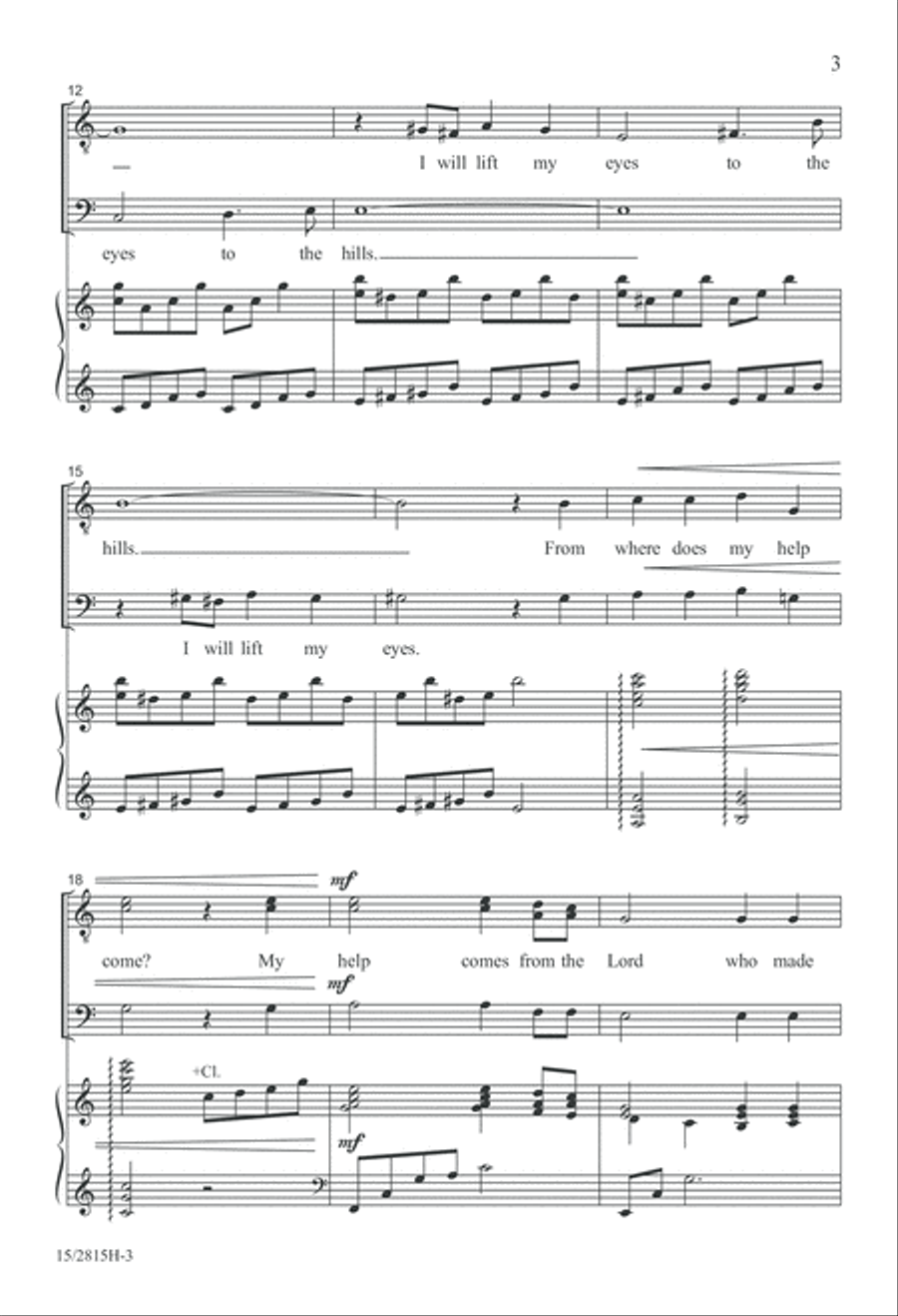 I Will Lift My Eyes TTB scores gallery preview page 4