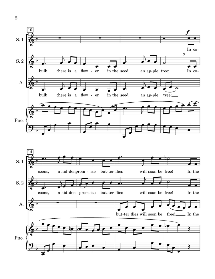 Hymn of Promise SSA scores gallery preview page 2