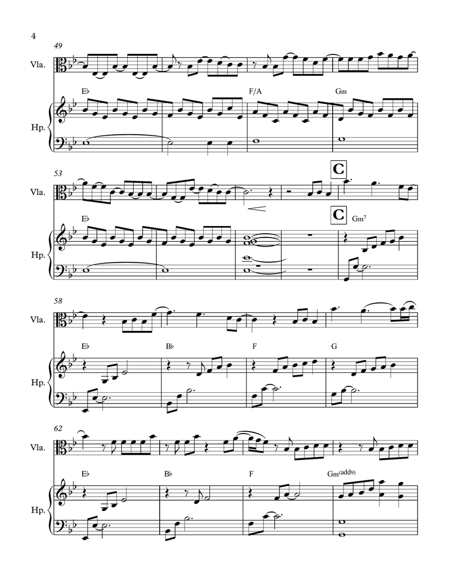 Rewrite The Stars String Duet scores gallery preview page 4