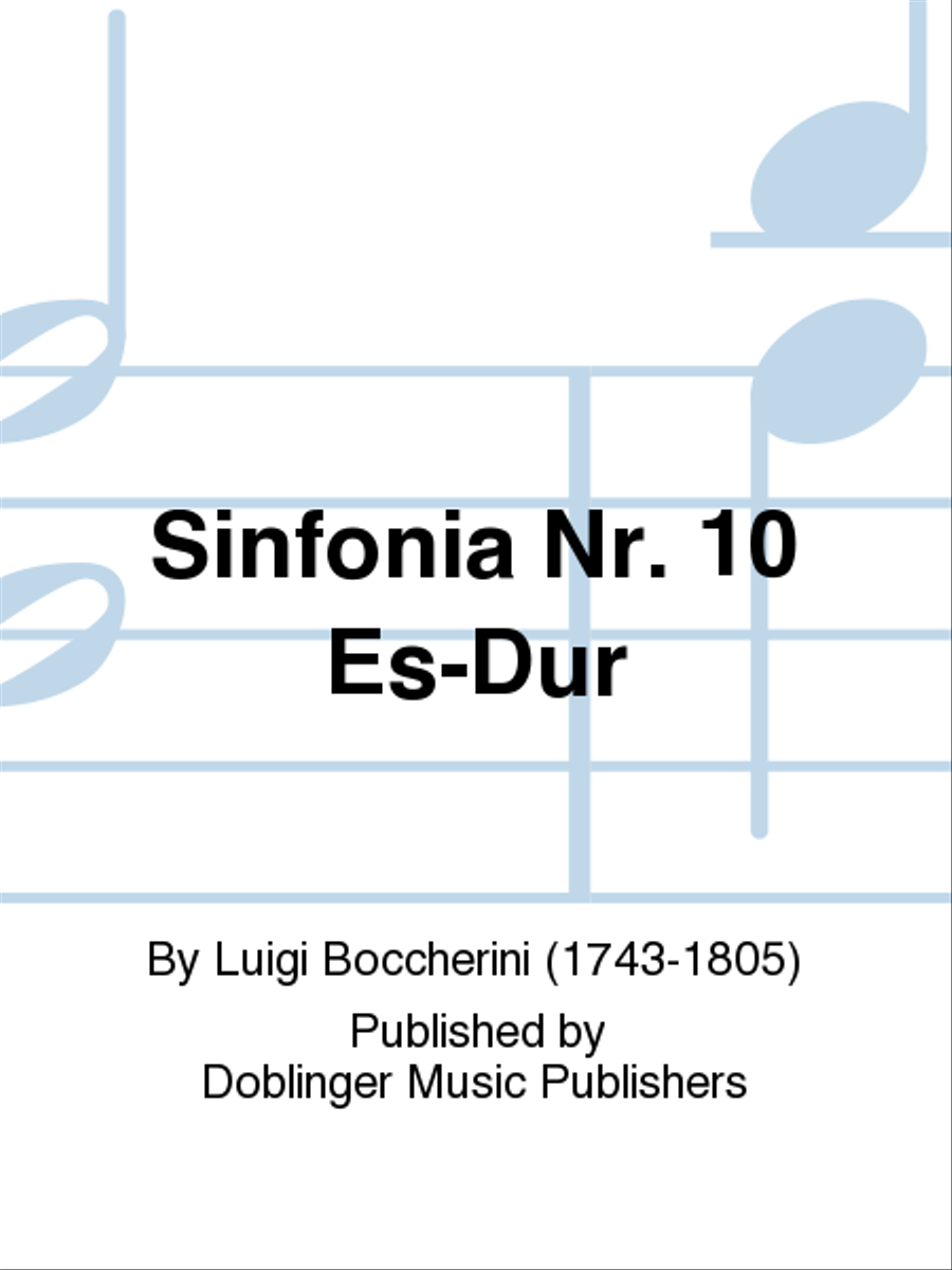 Sinfonia Nr. 10 Es-Dur Sinfonia Nr. 10 Es-Dur Orchestra scores gallery preview page 1