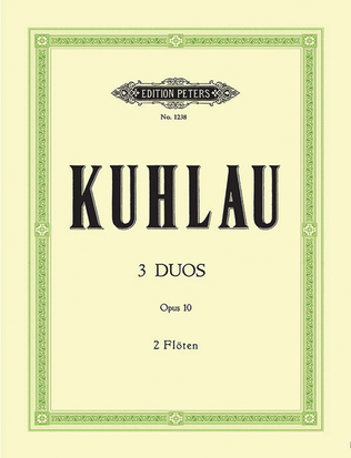 Book cover for 3 Duos Op. 10